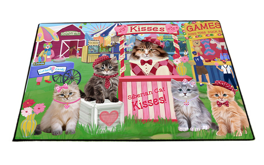 Carnival Kissing Booth Siberian cats Floormat FLMS53052