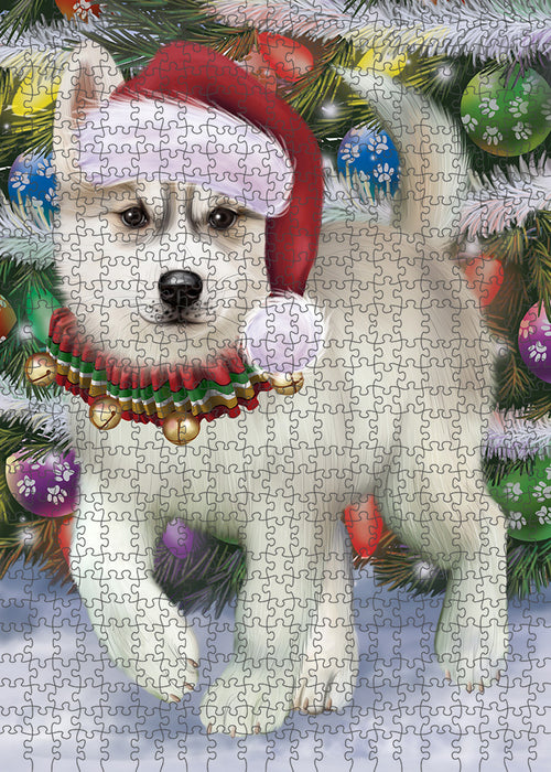 Trotting in the Snow Siberian Husky Dog Puzzle  PUZL86060