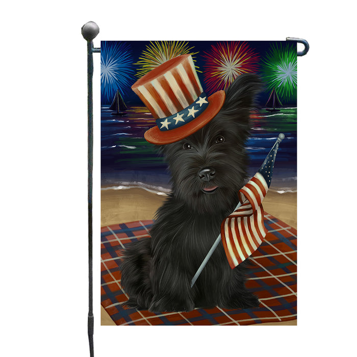 4th of July Independence Day Firework Skye Terrier Dog Garden Flags Outdoor Decor for Homes and Gardens Double Sided Garden Yard Spring Decorative Vertical Home Flags Garden Porch Lawn Flag for Decorations GFLG67704
