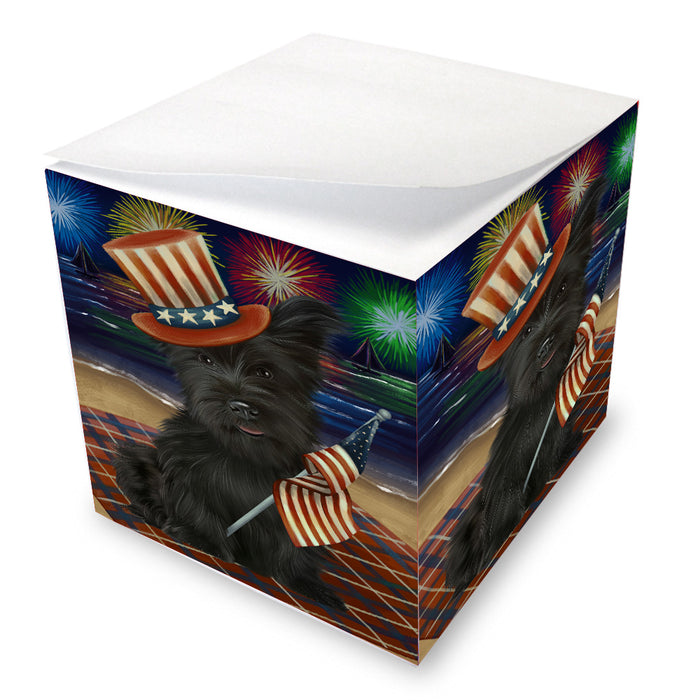 4th of July Independence Day Firework Skye Terrier Dog Note Cube NOC-DOTD-A57115
