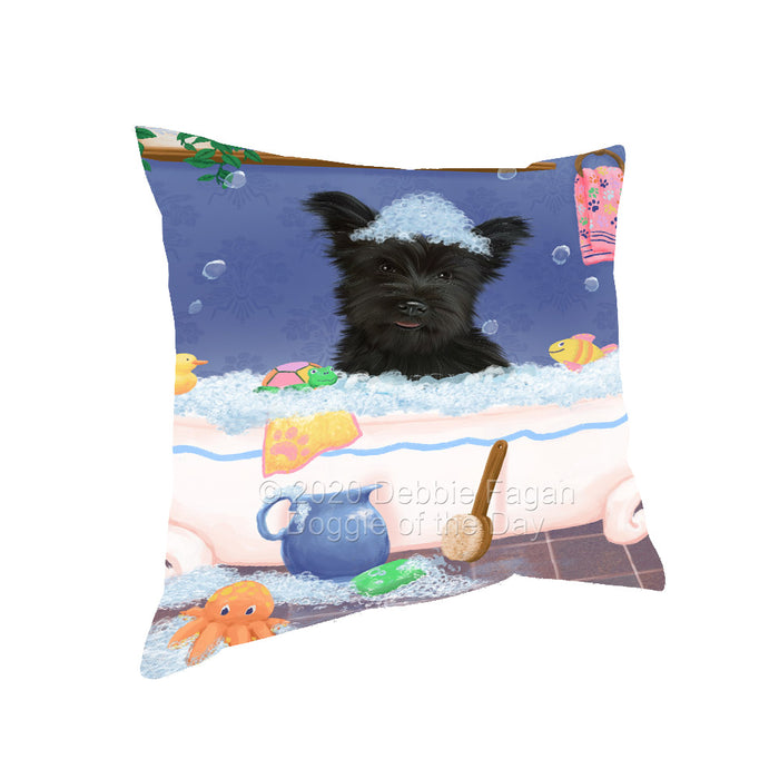 Rub a Dub Dogs in a Tub Skye Terrier Dog Pillow with Top Quality High-Resolution Images - Ultra Soft Pet Pillows for Sleeping - Reversible & Comfort - Ideal Gift for Dog Lover - Cushion for Sofa Couch Bed - 100% Polyester, PILA92347