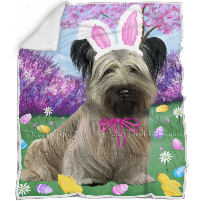 Easter Holiday Skye Terrier Dog Blanket BLNKT143242
