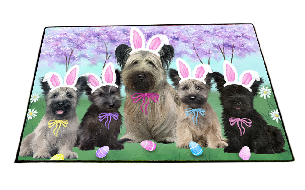 Easter Holiday Skye Terrier Dogs Floormat FLMS56014