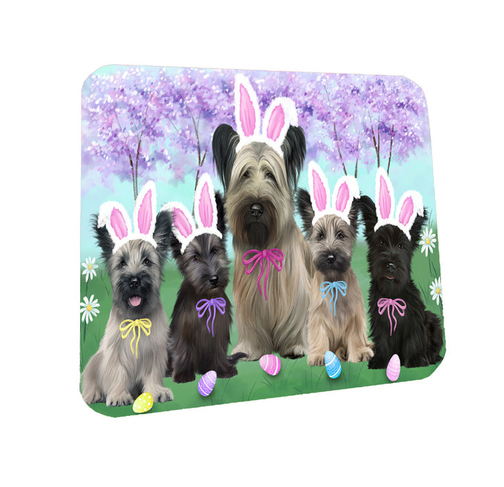 Easter Holiday Skye Terrier Dogs Coasters Set of 4 CSTA58568
