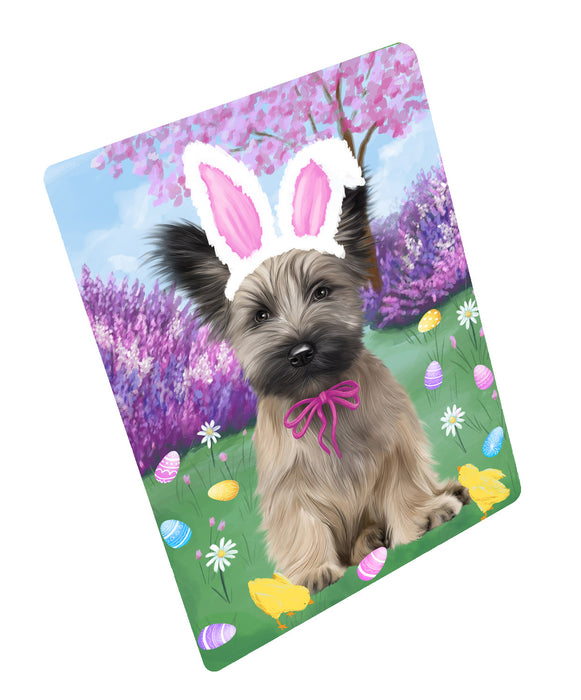 Easter holiday Skye Terrier Dog Cutting Board - For Kitchen - Scratch & Stain Resistant - Designed To Stay In Place - Easy To Clean By Hand - Perfect for Chopping Meats, Vegetables, CA83654