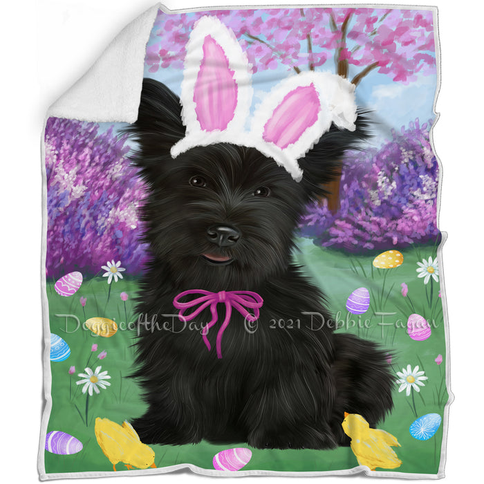 Easter Holiday Skye Terrier Dog Blanket BLNKT143245