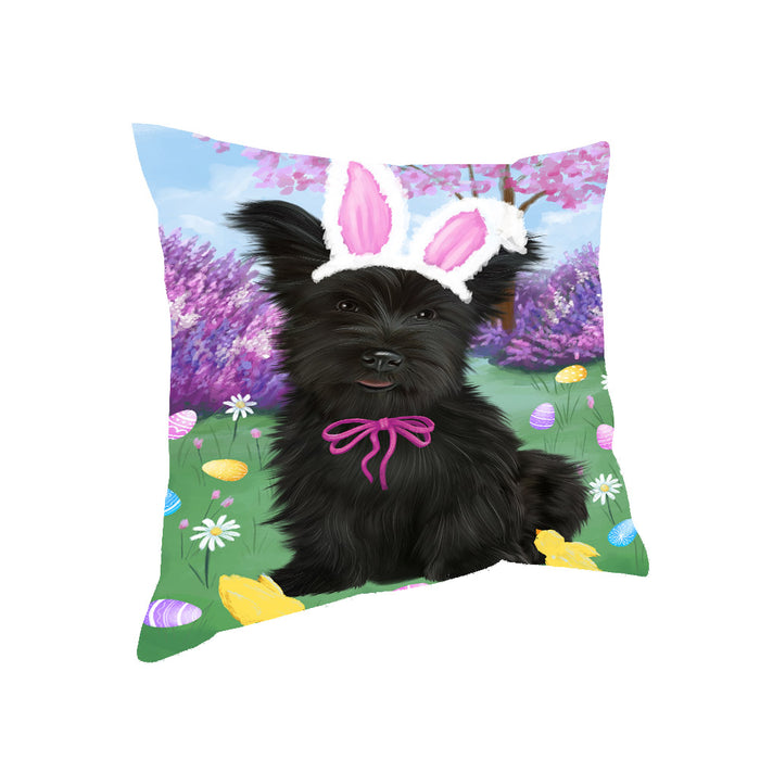 Easter holiday Skye Terrier Dog Pillow with Top Quality High-Resolution Images - Ultra Soft Pet Pillows for Sleeping - Reversible & Comfort - Ideal Gift for Dog Lover - Cushion for Sofa Couch Bed - 100% Polyester, PILA93379