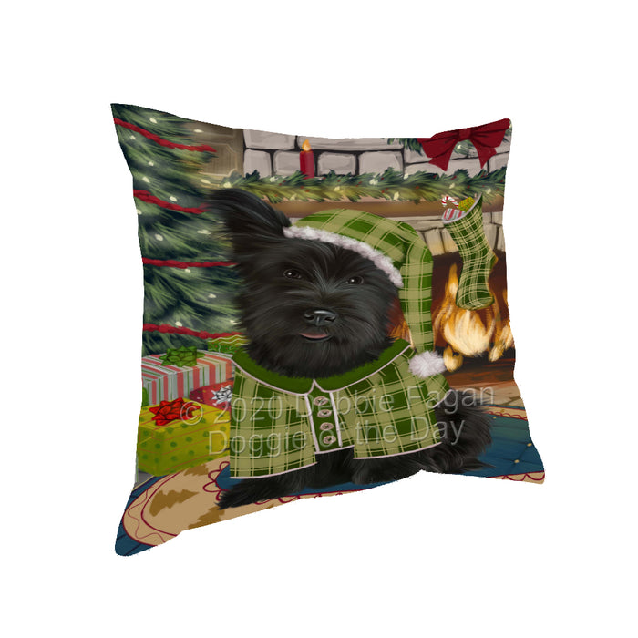 The Christmas Stocking was Hung Skye Terrier Dog Pillow with Top Quality High-Resolution Images - Ultra Soft Pet Pillows for Sleeping - Reversible & Comfort - Ideal Gift for Dog Lover - Cushion for Sofa Couch Bed - 100% Polyester, PILA93721