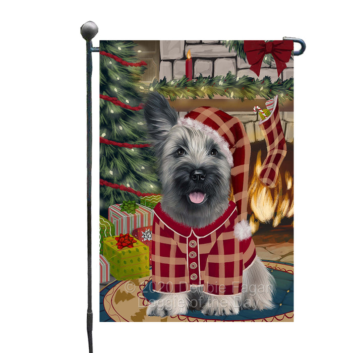 The Christmas Stocking was Hung Skye Terrier Dog Garden Flags Outdoor Decor for Homes and Gardens Double Sided Garden Yard Spring Decorative Vertical Home Flags Garden Porch Lawn Flag for Decorations GFLG68460