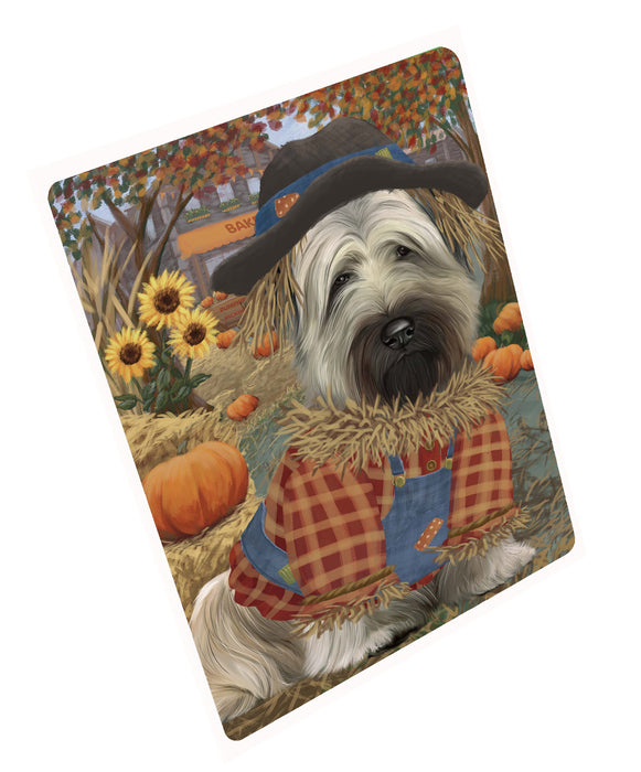 Halloween 'Round Town Skye Terrier Dog Cutting Board - For Kitchen - Scratch & Stain Resistant - Designed To Stay In Place - Easy To Clean By Hand - Perfect for Chopping Meats, Vegetables