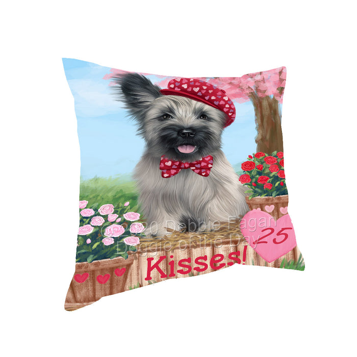 Rosie 25 Cent Kisses Skye Terrier Dog Pillow with Top Quality High-Resolution Images - Ultra Soft Pet Pillows for Sleeping - Reversible & Comfort - Ideal Gift for Dog Lover - Cushion for Sofa Couch Bed - 100% Polyester, PILA92266
