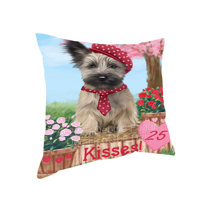 Rosie 25 Cent Kisses Skye Terrier Dog Pillow with Top Quality High-Resolution Images - Ultra Soft Pet Pillows for Sleeping - Reversible & Comfort - Ideal Gift for Dog Lover - Cushion for Sofa Couch Bed - 100% Polyester, PILA92263