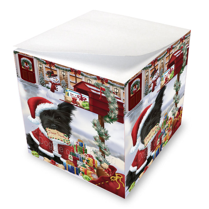 Christmas Dear Santa Mailbox Skye Terrier Dog Note Cube NOC-DOTD-A57288