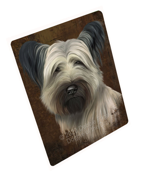 Rustic Skye Terrier Dog Cutting Board - For Kitchen - Scratch & Stain Resistant - Designed To Stay In Place - Easy To Clean By Hand - Perfect for Chopping Meats, Vegetables, CA82712