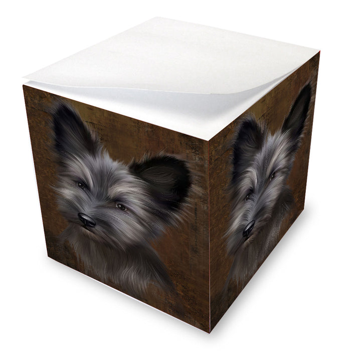 Rustic Skye Terrier Dog Note Cube NOC-DOTD-A57266