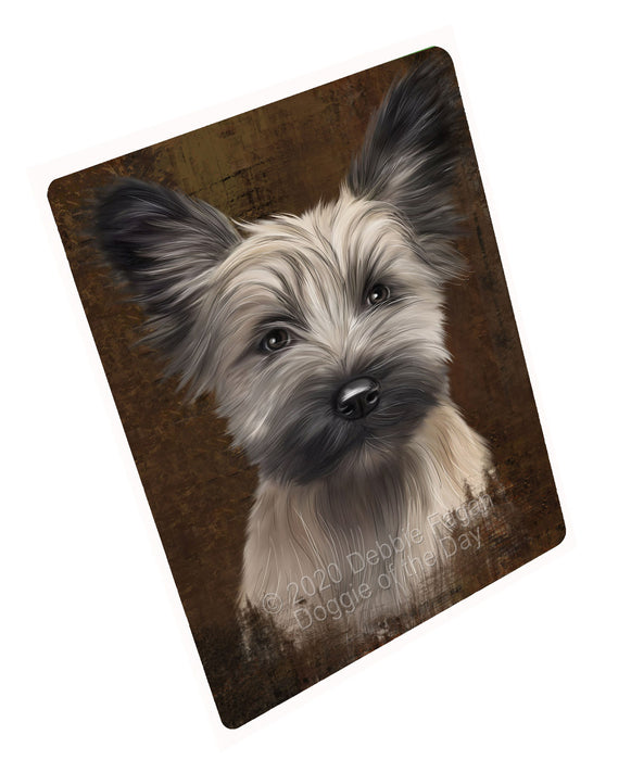 Rustic Skye Terrier Dog Cutting Board - For Kitchen - Scratch & Stain Resistant - Designed To Stay In Place - Easy To Clean By Hand - Perfect for Chopping Meats, Vegetables, CA82716
