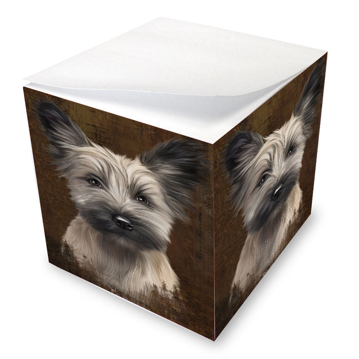 Rustic Skye Terrier Dog Note Cube NOC-DOTD-A57267