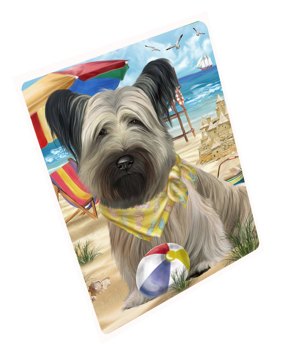 Pet Friendly Beach Skye Terrier Dog Cutting Board - For Kitchen - Scratch & Stain Resistant - Designed To Stay In Place - Easy To Clean By Hand - Perfect for Chopping Meats, Vegetables, CA82542