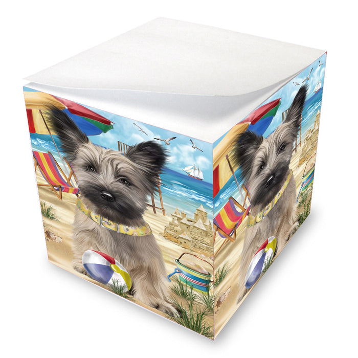 Pet Friendly Beach Skye Terrier Dog Note Cube NOC-DOTD-A57206