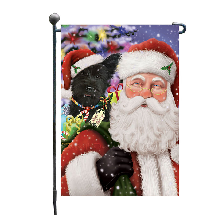 Christmas House with Presents Skye Terrier Dog Garden Flags Outdoor Decor for Homes and Gardens Double Sided Garden Yard Spring Decorative Vertical Home Flags Garden Porch Lawn Flag for Decorations GFLG68685