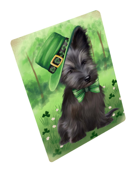 St. Patrick's Day Skye Terrier Dog Cutting Board - For Kitchen - Scratch & Stain Resistant - Designed To Stay In Place - Easy To Clean By Hand - Perfect for Chopping Meats, Vegetables, CA84146