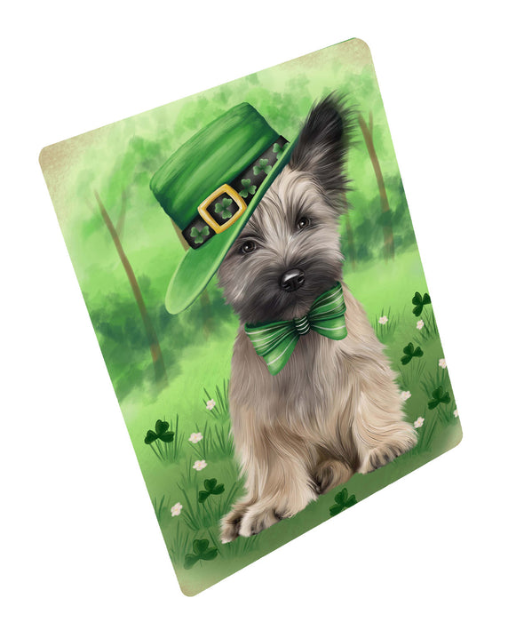St. Patrick's Day Skye Terrier Dog Cutting Board - For Kitchen - Scratch & Stain Resistant - Designed To Stay In Place - Easy To Clean By Hand - Perfect for Chopping Meats, Vegetables, CA84148