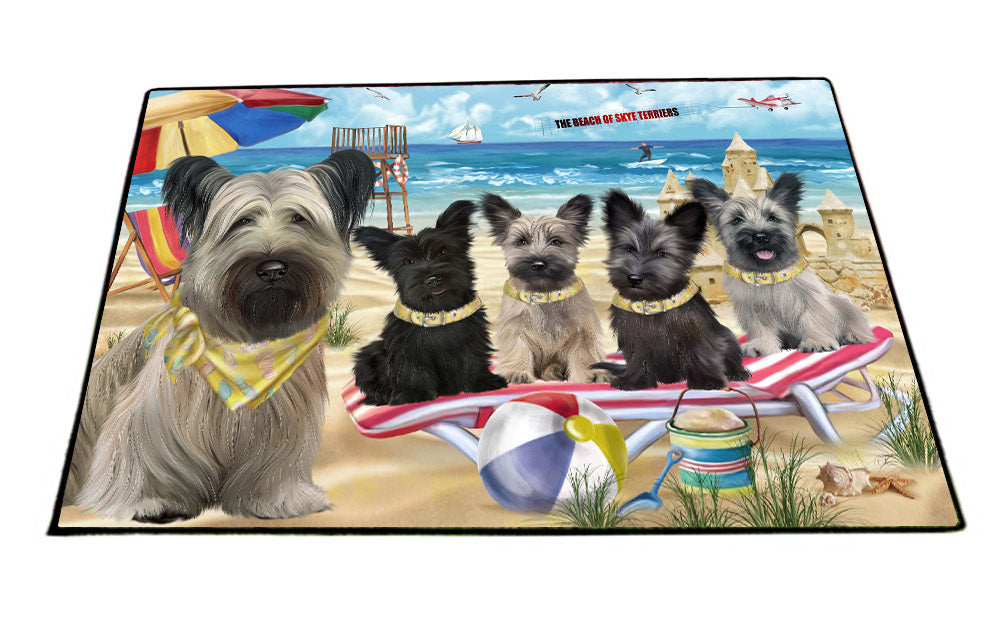 Pet Friendly Beach Skye Terrier Dogs Floormat FLMS55507