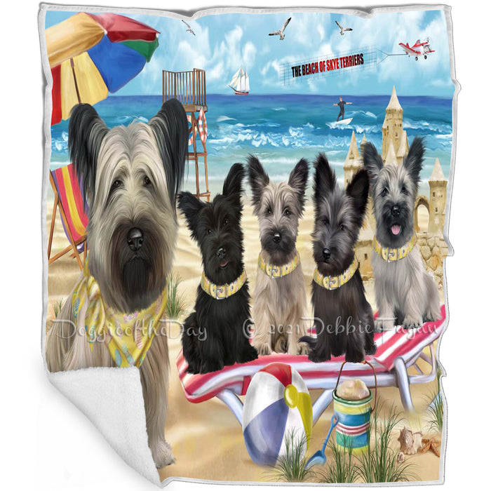 Pet Friendly Beach Skye Terrier Dogs Blanket BLNKT142528