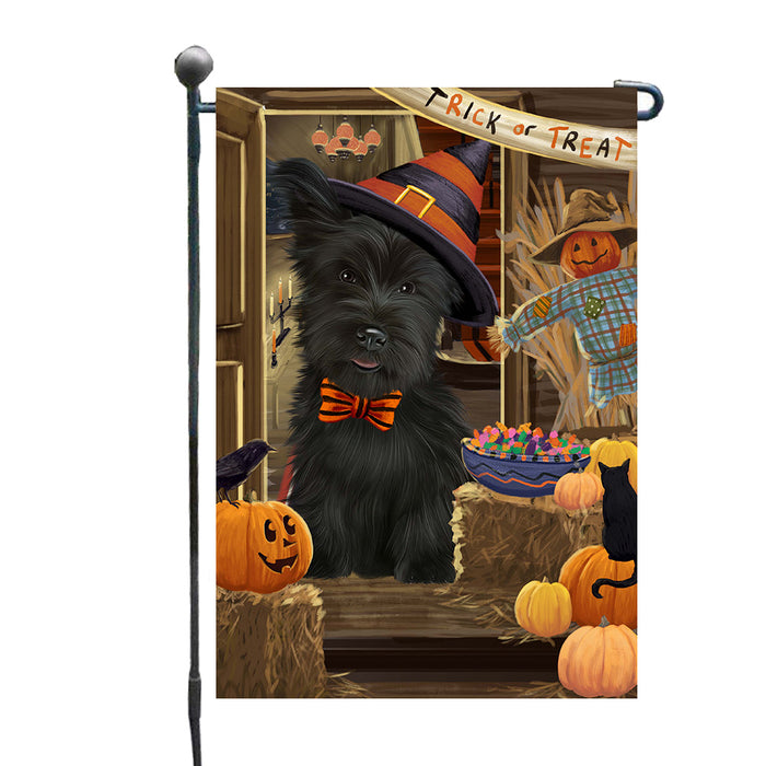 Enter at Your Own Risk Halloween Trick or Treat Skye Terrier Dogs Garden Flags Outdoor Decor for Homes and Gardens Double Sided Garden Yard Spring Decorative Vertical Home Flags Garden Porch Lawn Flag for Decorations GFLG67915