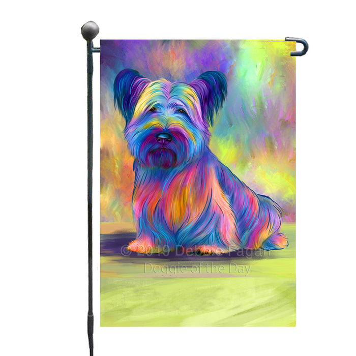 Personalized Paradise Wave Skye Terrier Dog Custom Garden Flags GFLG-DOTD-A60082