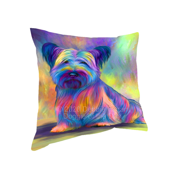 Paradise Wave Skye Terrier Dog Pillow with Top Quality High-Resolution Images - Ultra Soft Pet Pillows for Sleeping - Reversible & Comfort - Ideal Gift for Dog Lover - Cushion for Sofa Couch Bed - 100% Polyester