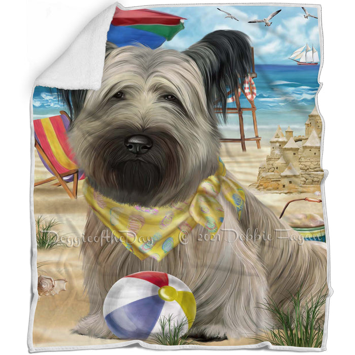 Pet Friendly Beach Skye Terrier Dog Blanket BLNKT142529