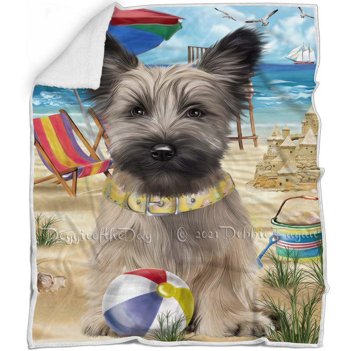 Pet Friendly Beach Skye Terrier Dog Blanket BLNKT142531