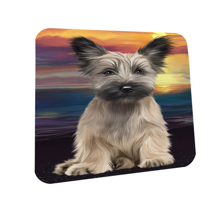 Sunset Skye Terrier Dog Coasters Set of 4 CST57132