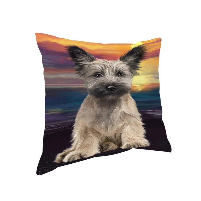Sunset Skye Terrier Dog Pillow PIL86544