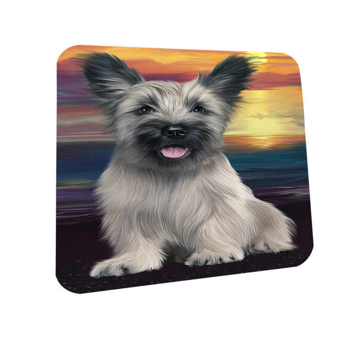 Sunset Skye Terrier Dog Coasters Set of 4 CST57134