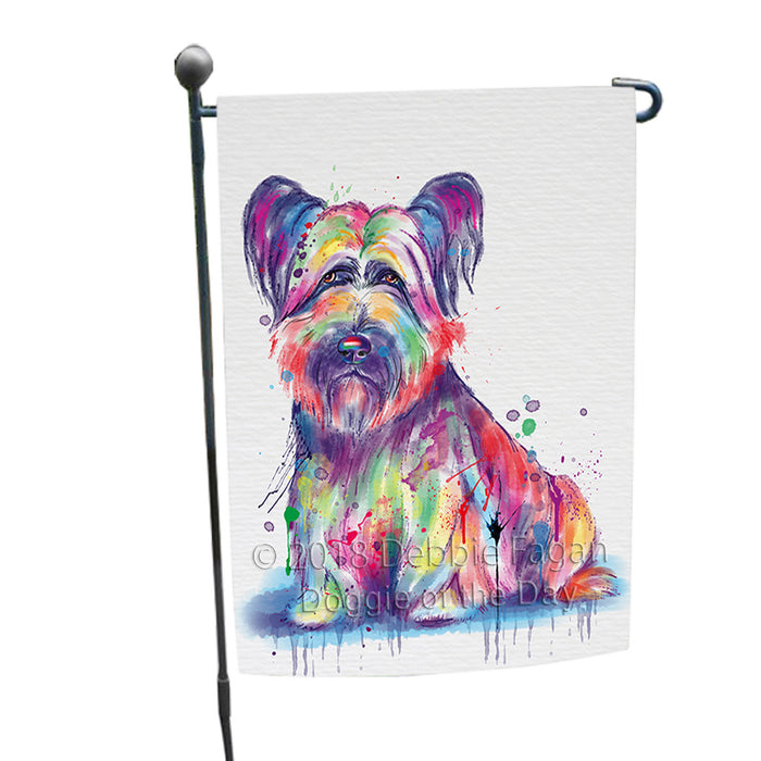 Watercolor Skye Terrier Dog Garden Flag GFLG65075