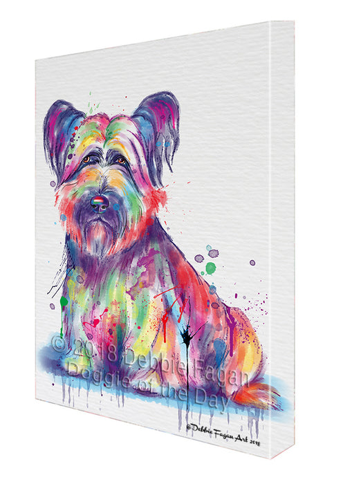 Watercolor Skye Terrier Dog Canvas Print Wall Art Décor CVS136403