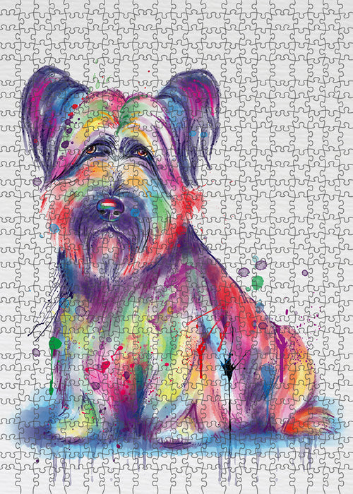 Watercolor Skye Terrier Dog Puzzle  PUZL97236