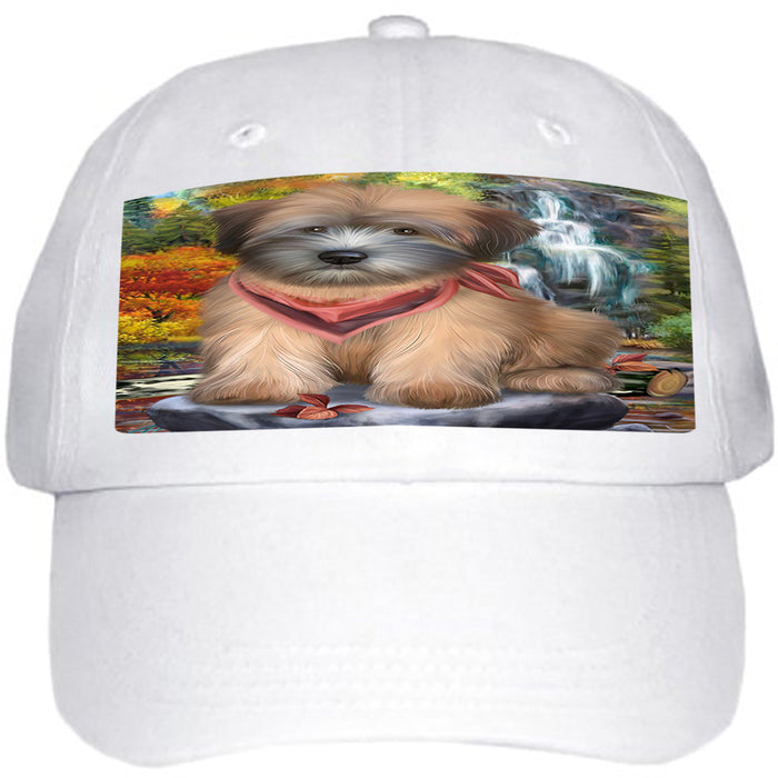 Scenic Waterfall Soft-Coated Wheaten Terrier Dog Ball Hat Cap HAT54288