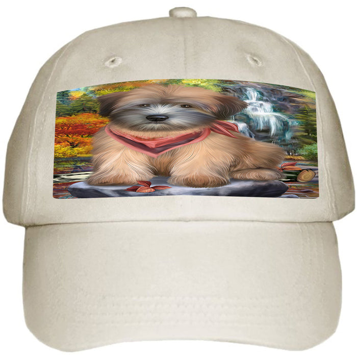 Scenic Waterfall Soft-Coated Wheaten Terrier Dog Ball Hat Cap HAT54288