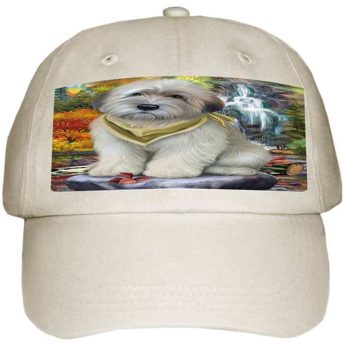 Scenic Waterfall Soft-Coated Wheaten Terrier Dog Ball Hat Cap HAT54291