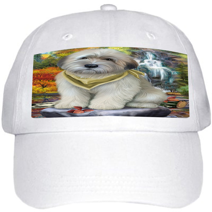 Scenic Waterfall Soft-Coated Wheaten Terrier Dog Ball Hat Cap HAT54291