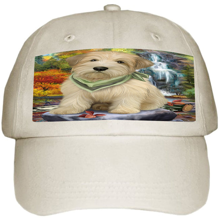Scenic Waterfall Soft-Coated Wheaten Terrier Dog Ball Hat Cap HAT54294