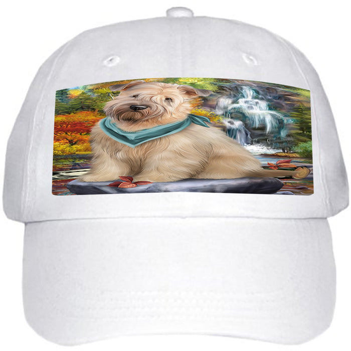 Scenic Waterfall Soft-Coated Wheaten Terrier Dog Ball Hat Cap HAT54297