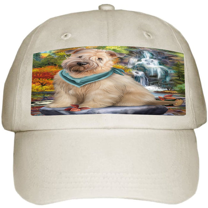 Scenic Waterfall Soft-Coated Wheaten Terrier Dog Ball Hat Cap HAT54297