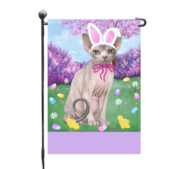 Personalized Easter Holiday Sphynx Cat Custom Garden Flags GFLG-DOTD-A59029