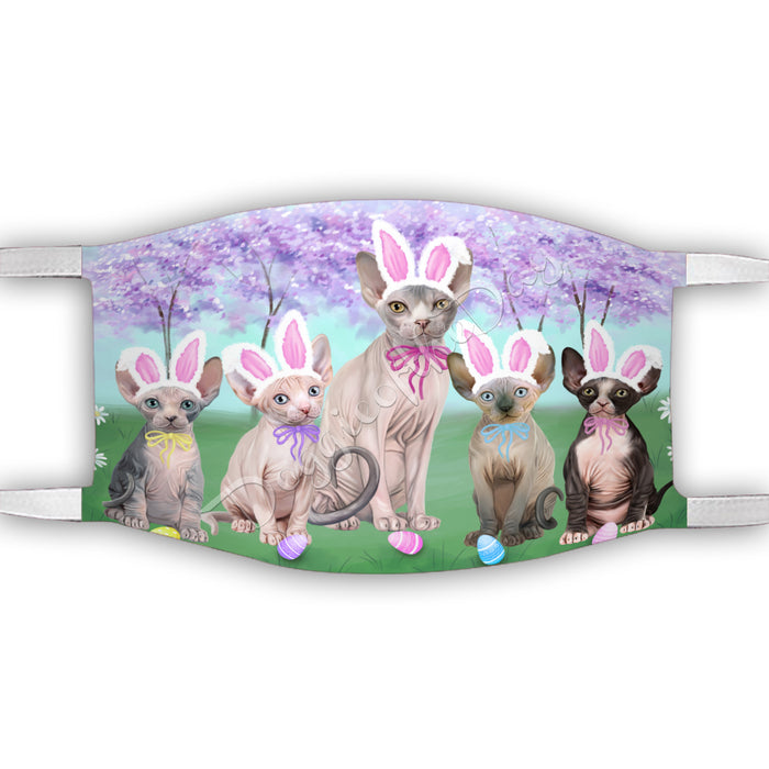 Easter Holiday Sphynx Cats Face Mask FM49641