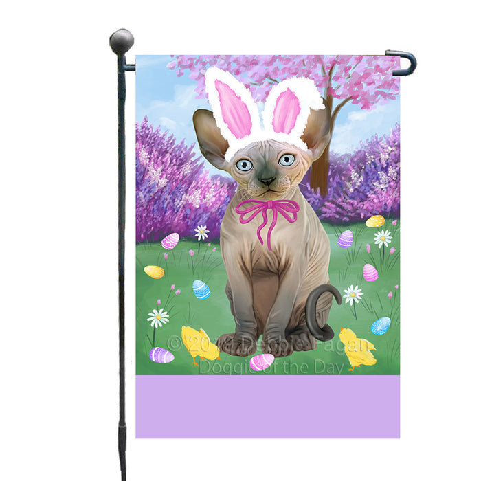 Personalized Easter Holiday Sphynx Cat Custom Garden Flags GFLG-DOTD-A59032