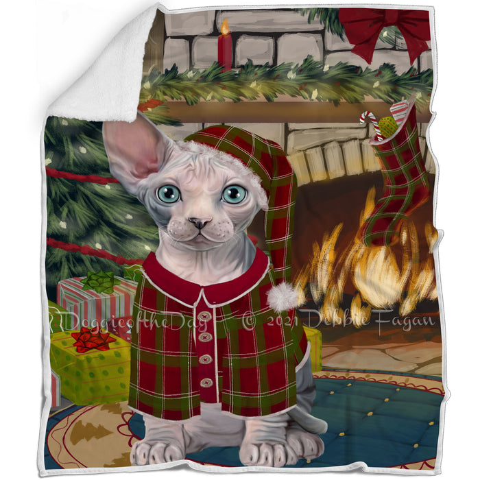The Stocking was Hung Sphynx Cat Blanket BLNKT120090